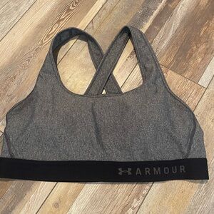 Under Armour Charcoal and Black Sports Bra